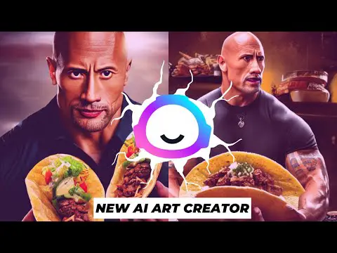 Jasper Art Review | Creating Dwayne Johnson Making Tacos Movie Poster 🤣🤣🔥