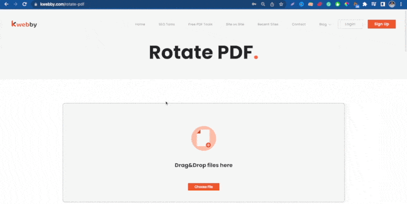 rotate pdf online