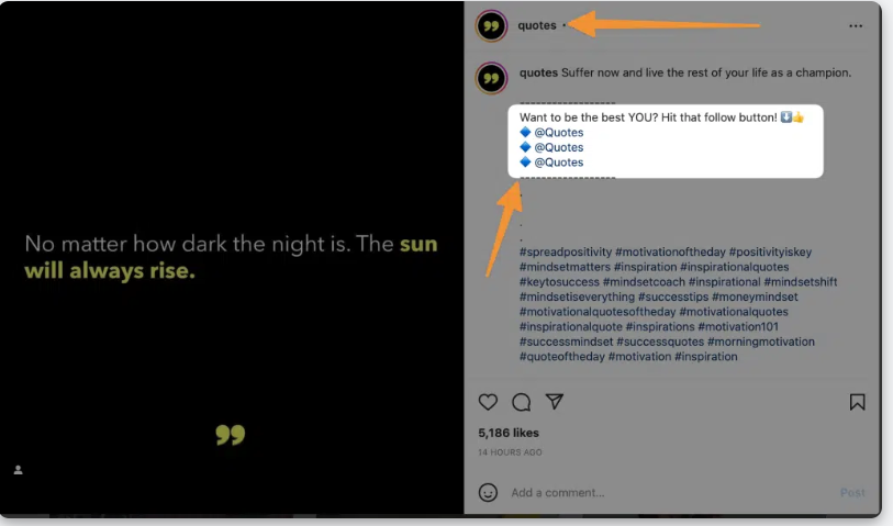 How to Say “Follow this Page” on Instagram for More Followers 27 Add Follow This Page in the Caption