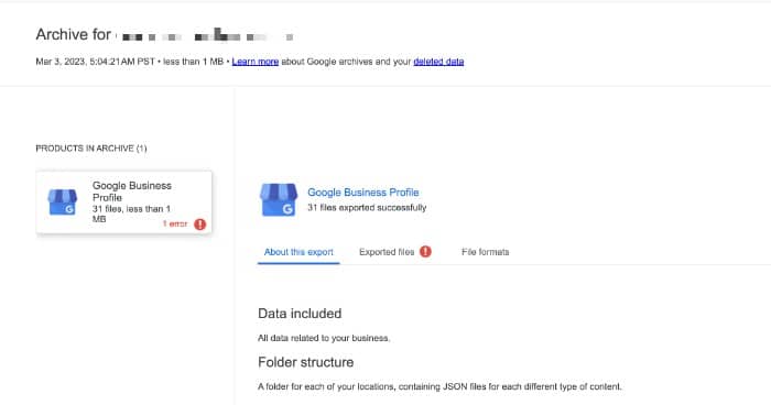 How to backup your Google Business Profile in 2 Simple Steps 16