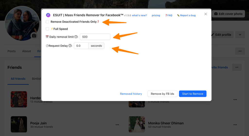How To Remove Facebook Friends in 1 Click (100% Working) 32 How To Remove Facebook Friends in 1 Click (100% Working) 21