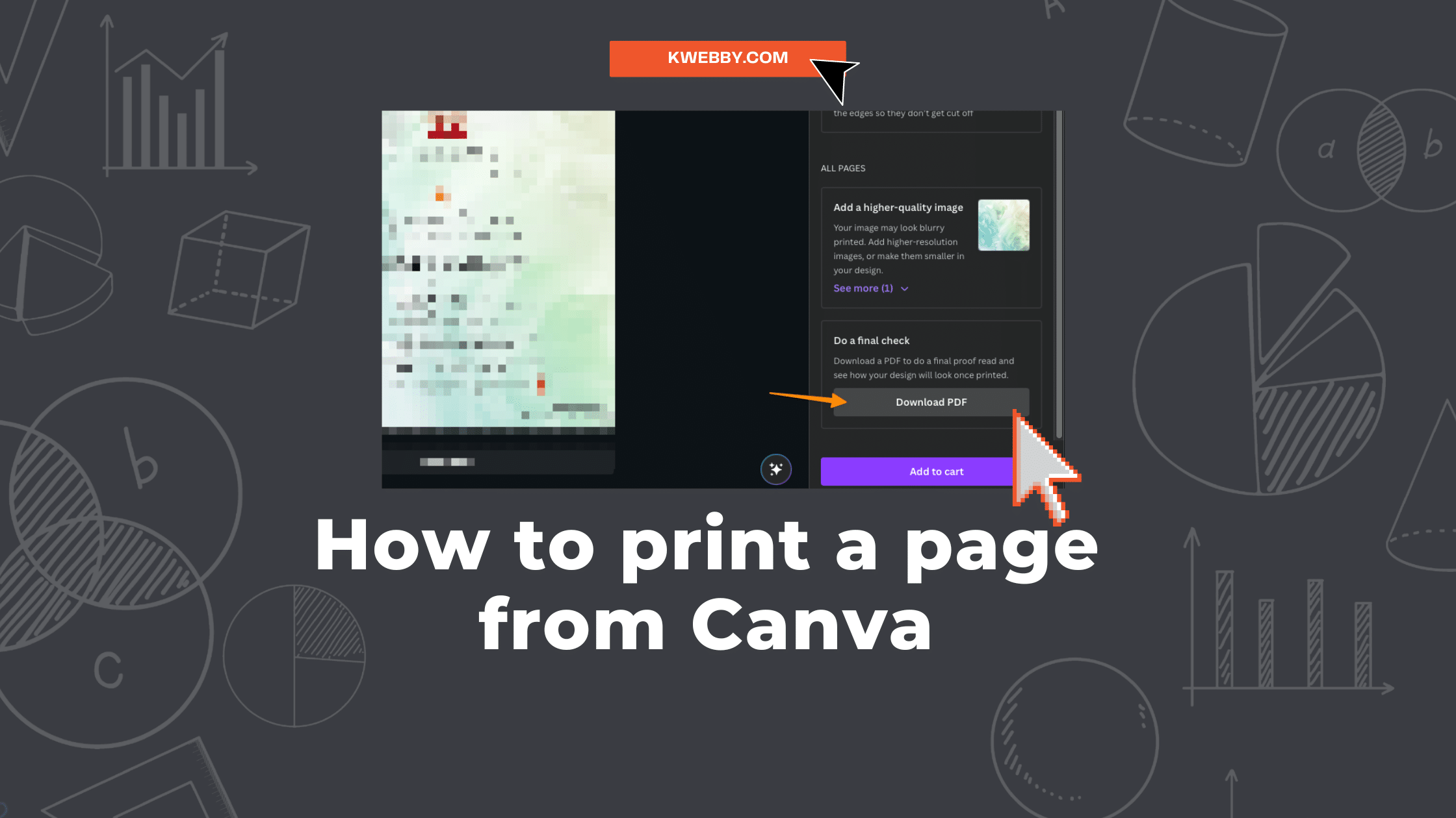 How to print a page from Canva