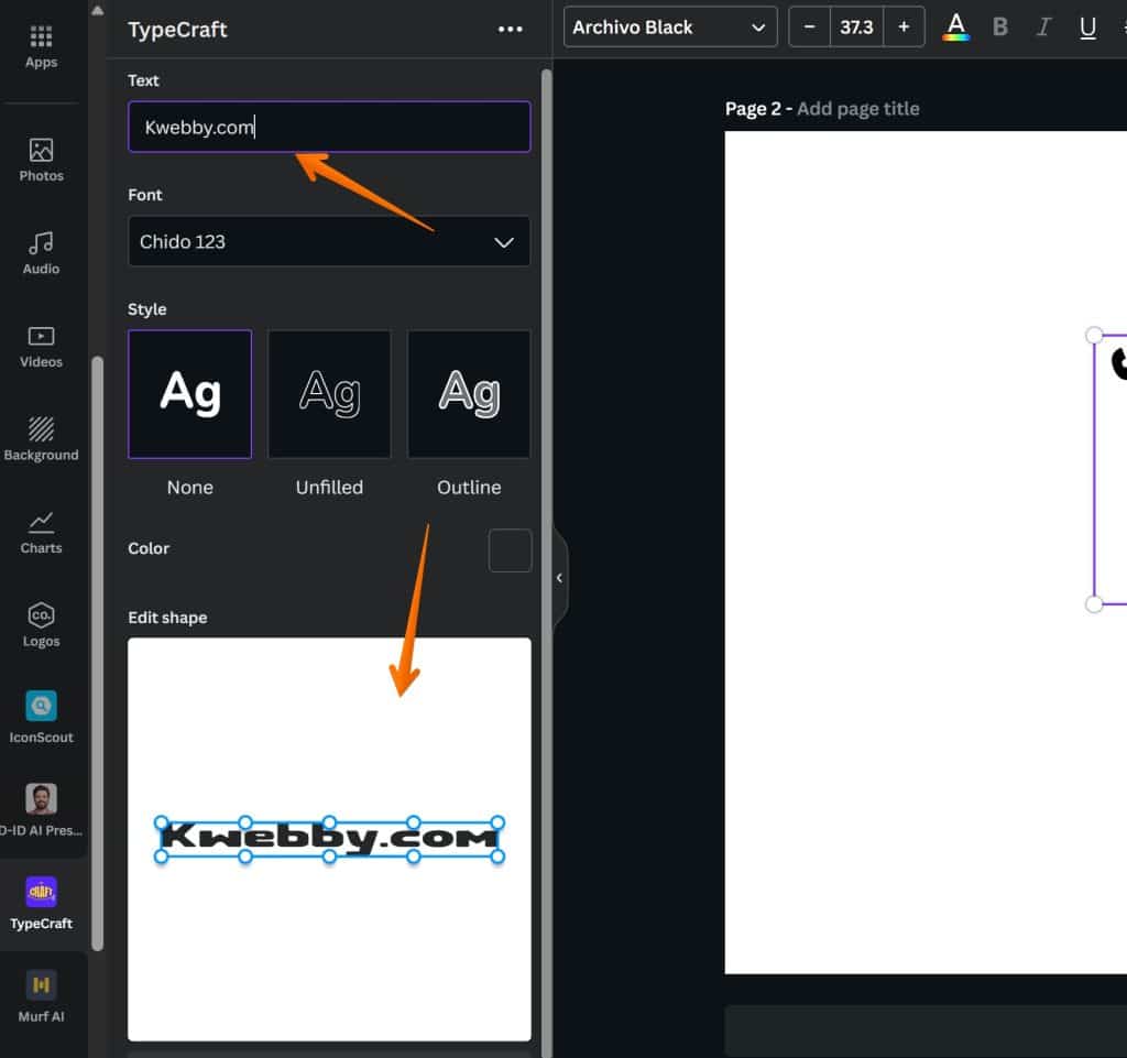 How to Curve Text in Canva (4 Methods) 18