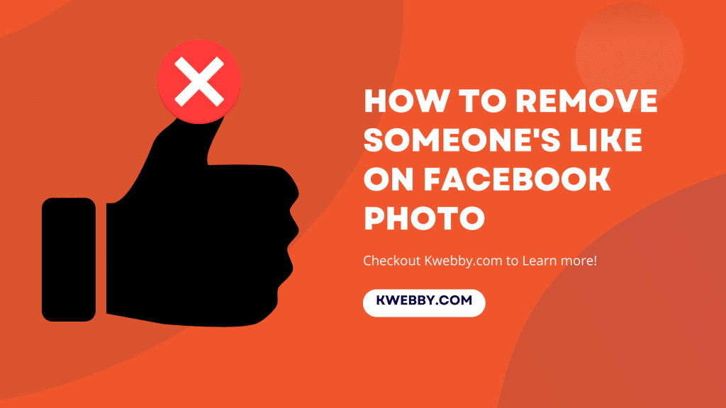 how to remove someones like on your facebook post