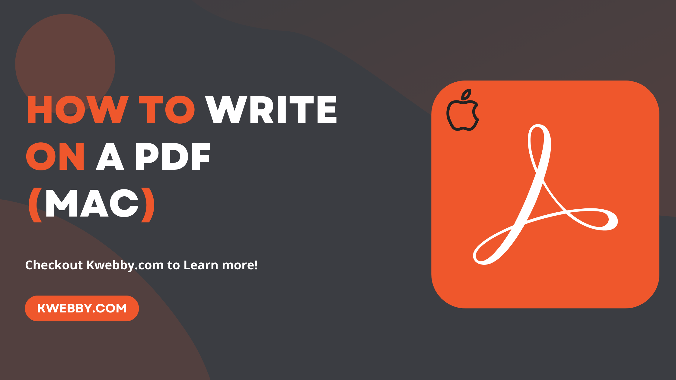How to write, add text on PDF on a MAC