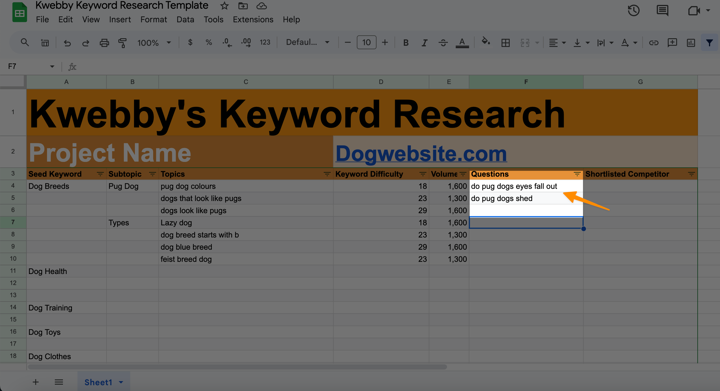 How to do Keyword Research for New Sites to Get 100k Traffic (Template Inside) 11