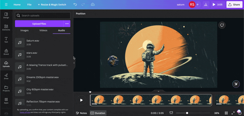 How to Add Audio to Canva Video in 2 Easy Steps 3