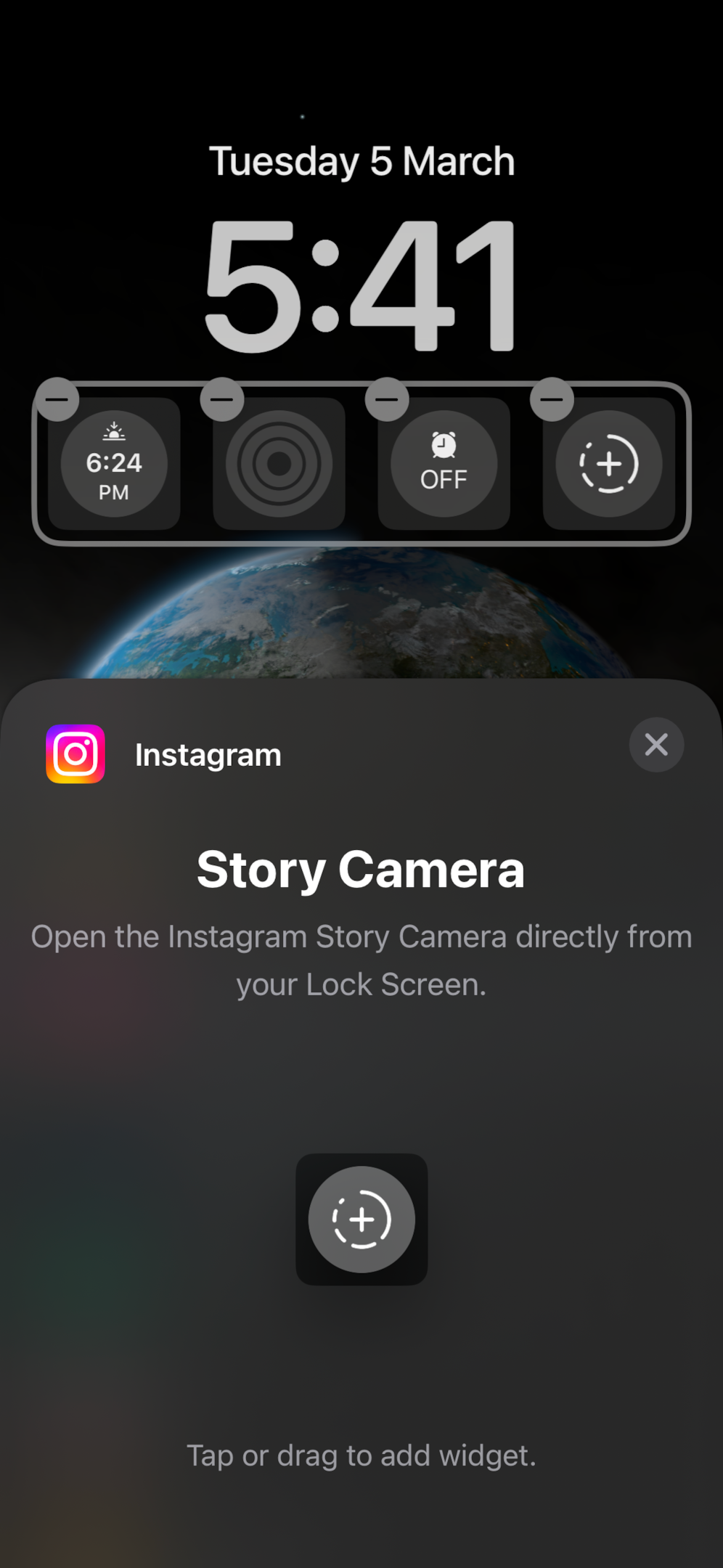 How to Use Instagram's Story Camera Widget on iOS 1
