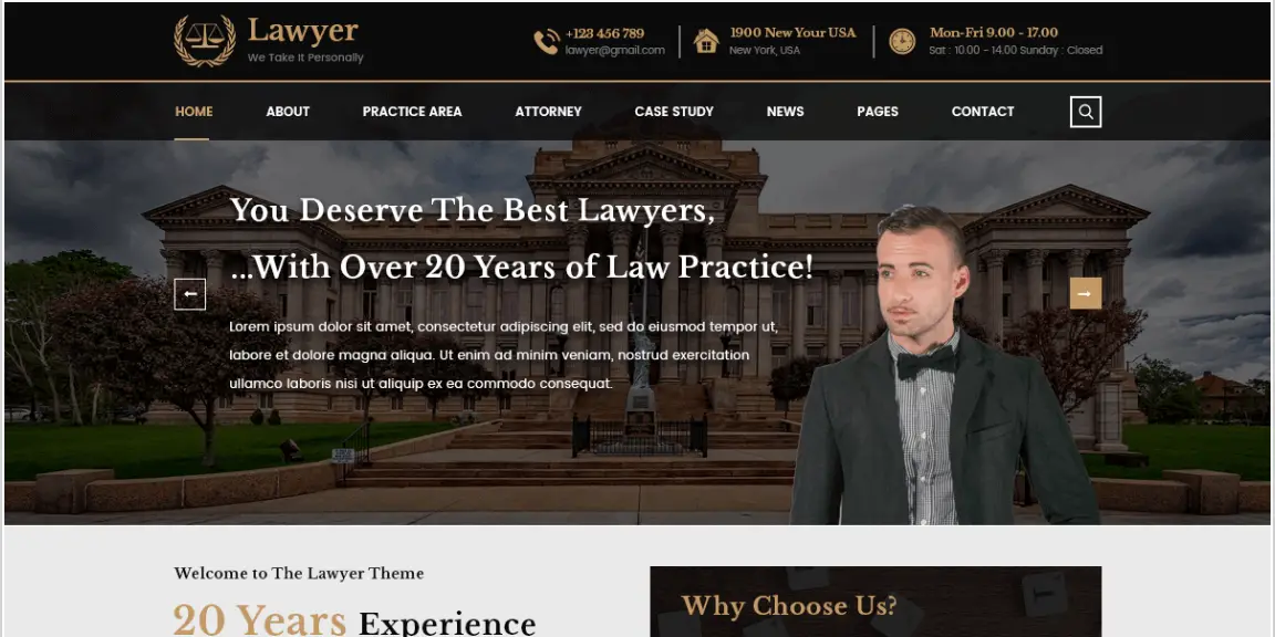 10 Best Law Firm WordPress Themes to Try 17