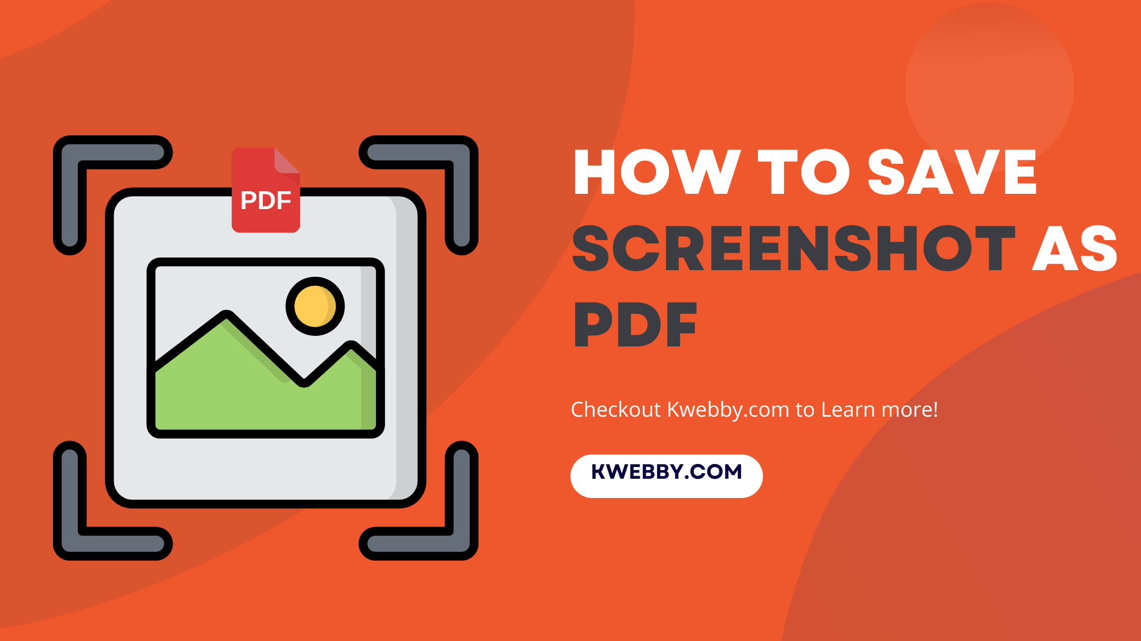 How to Save Screenshot as PDF