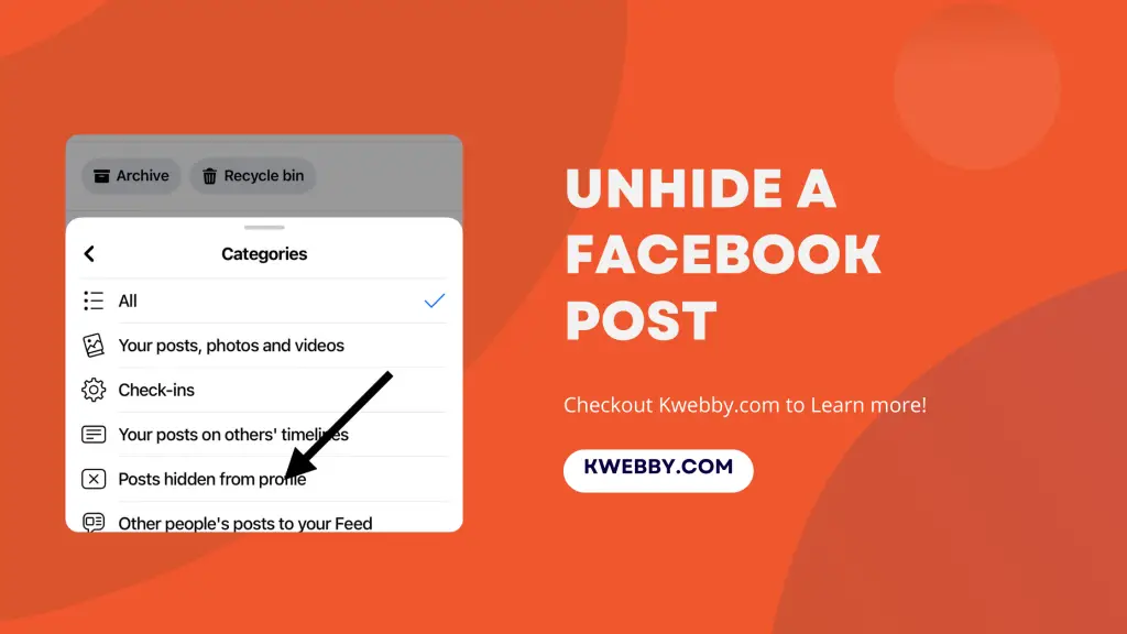 How to Unhide a Facebook Post