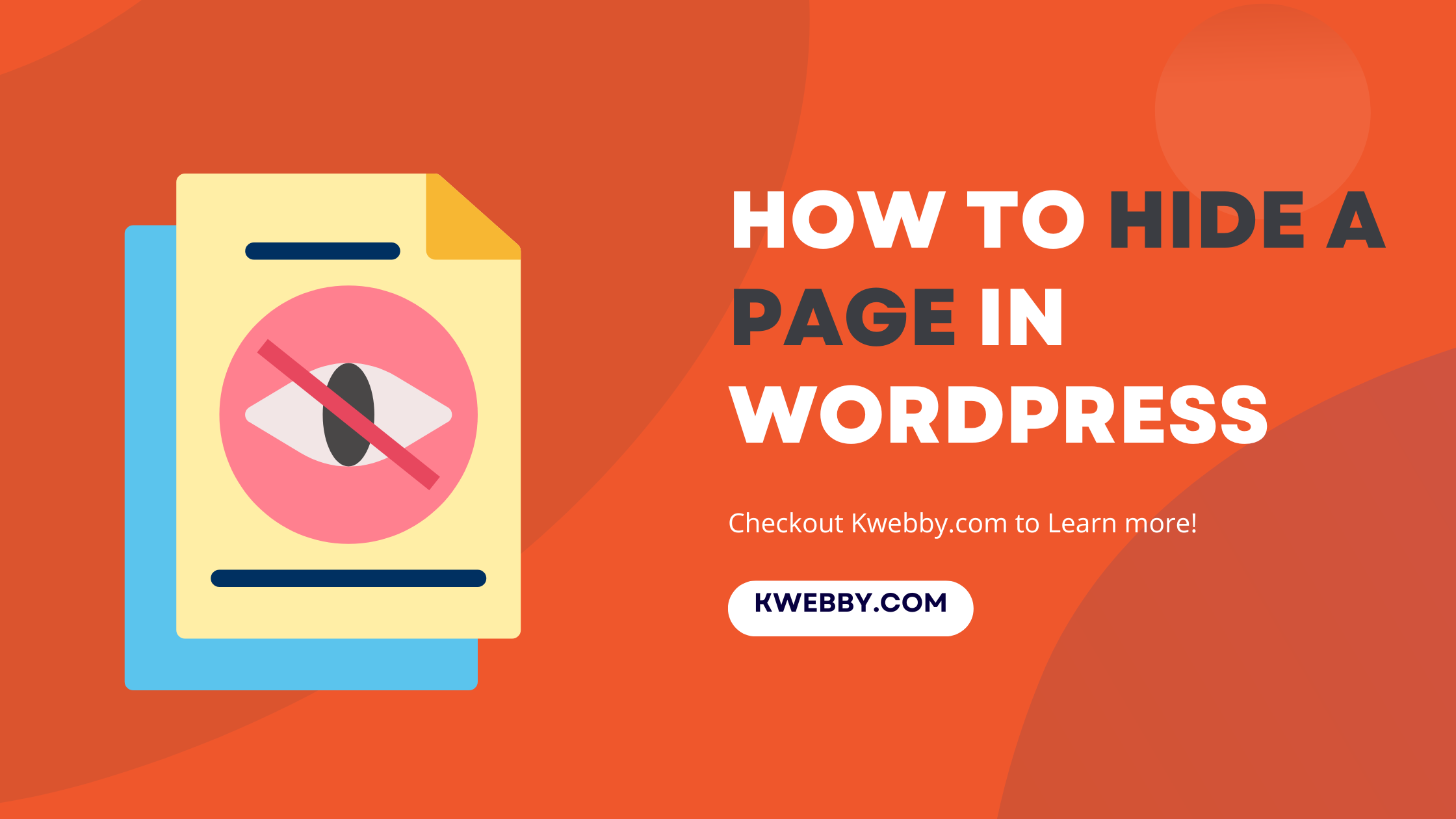 How to hide a page in WordPress?