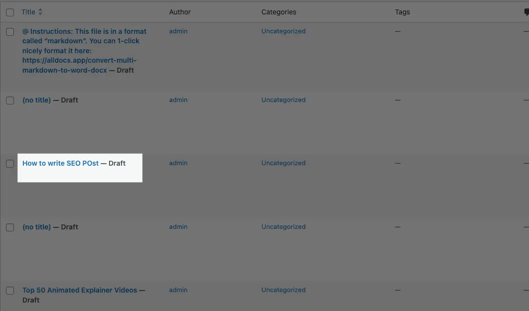 How to find Page or Post ID in WordPress Without a Plugin 5