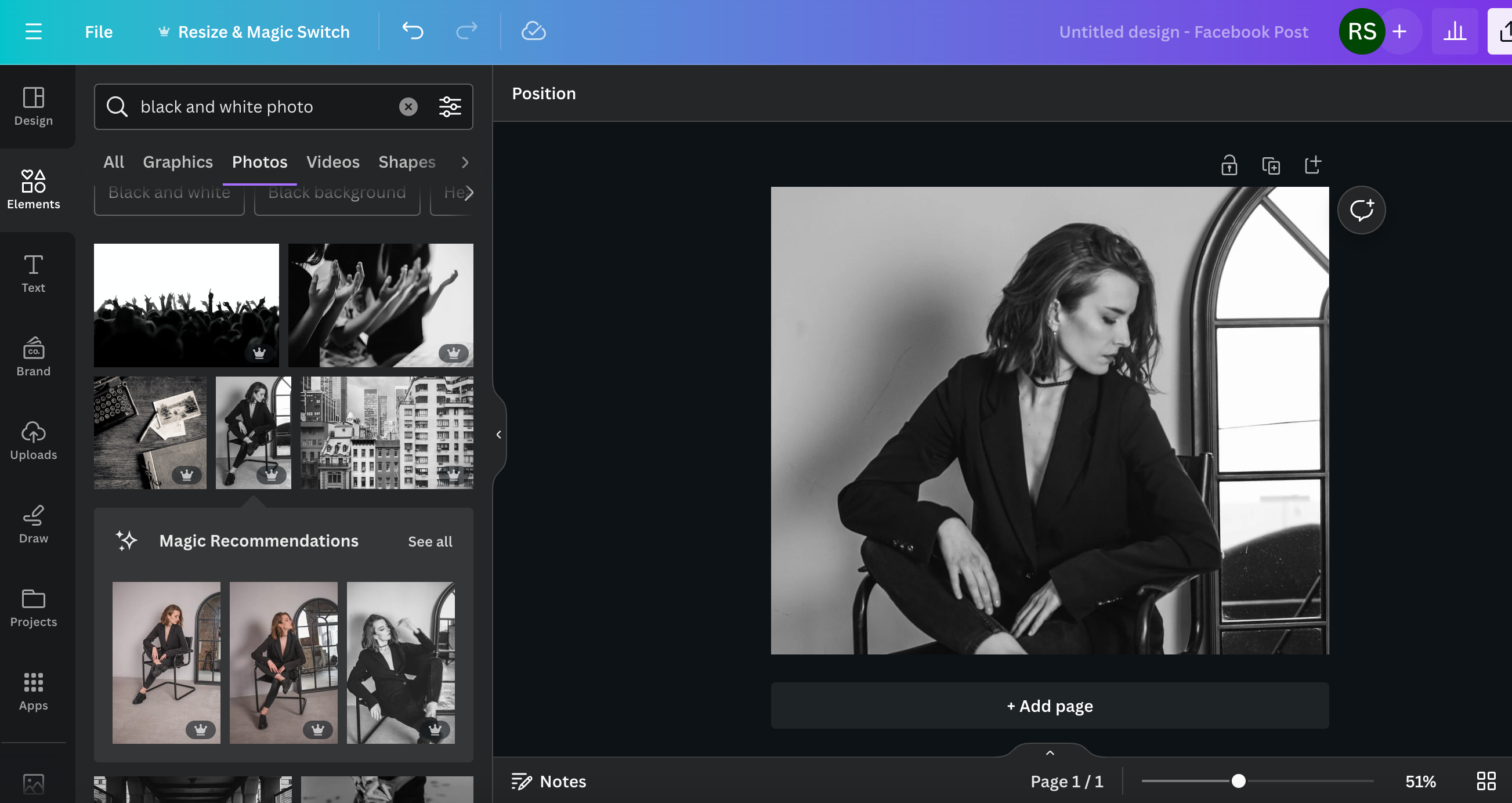 How to Colorize black and white photo in canva in 3 Clicks 1