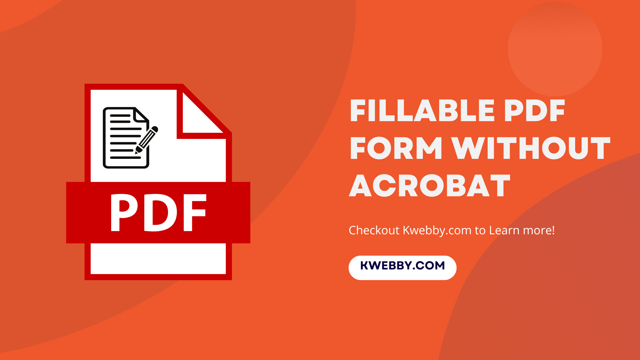 How to make a fillable PDF form without Acrobat