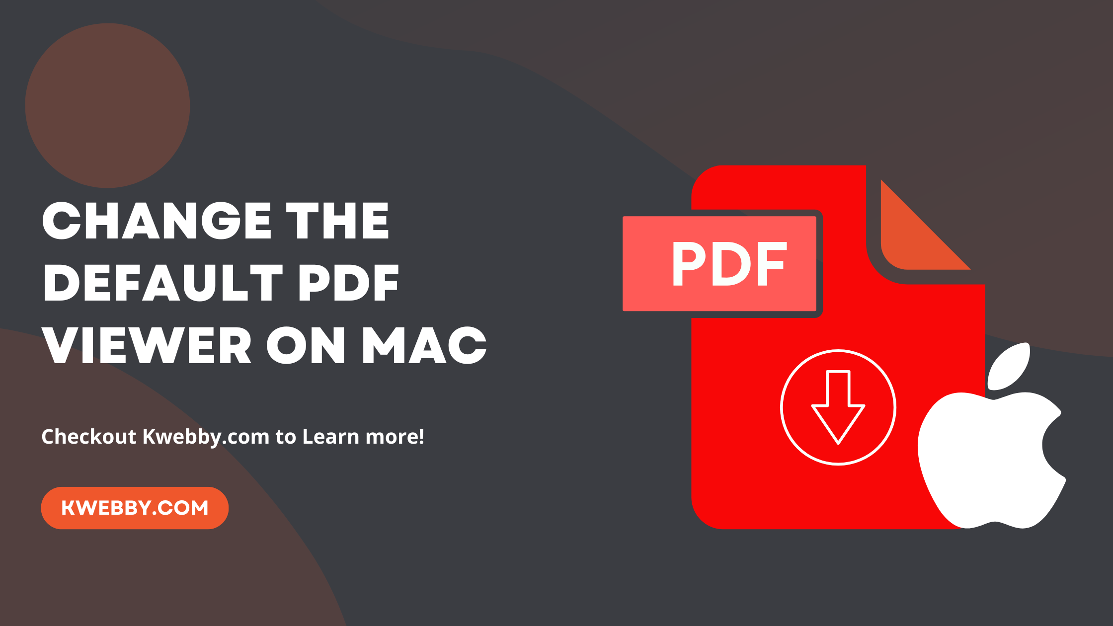 change the default PDF viewer on MAC