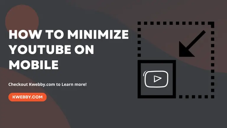 How to minimize youtube on mobile