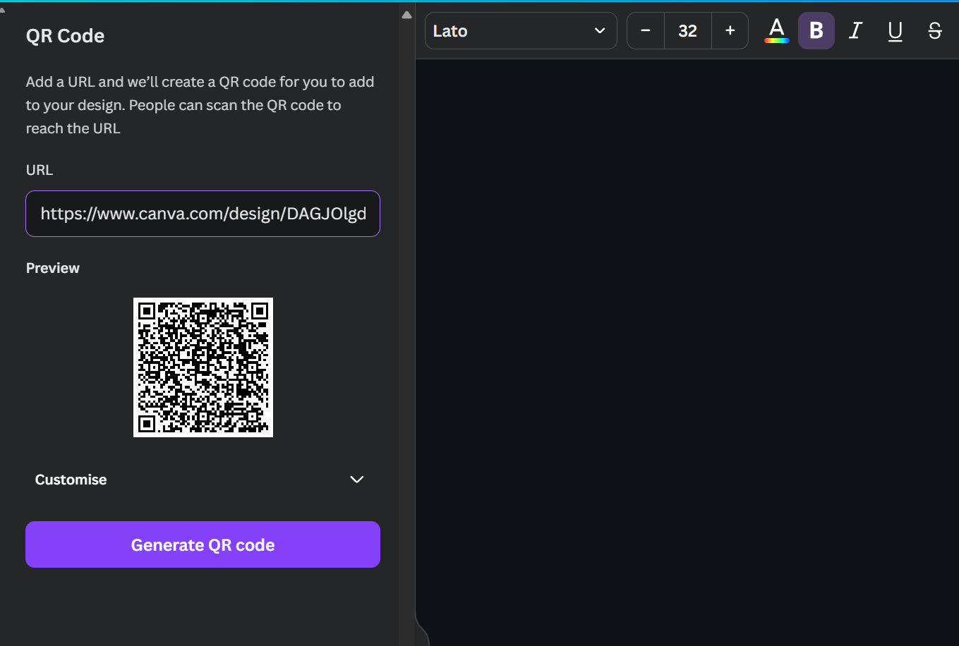 How to make a QR Code for a PDF Using Canva for Free 9