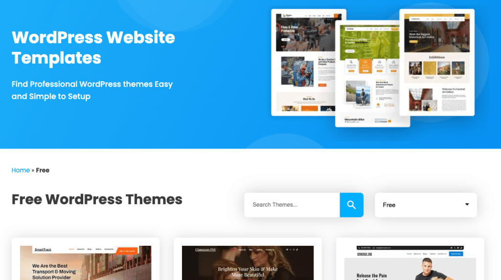 Get 25,000+ Best Free WordPress themes from these Resources 9