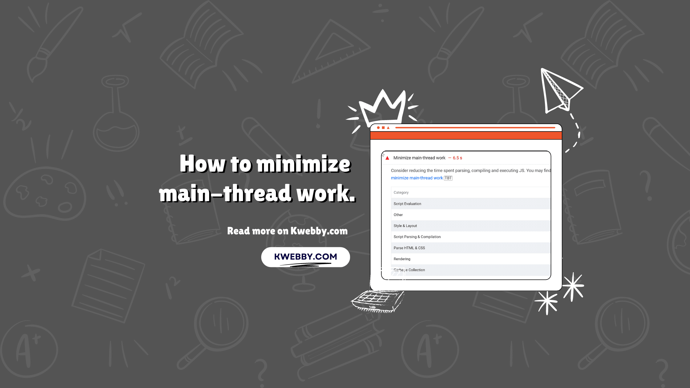 How to minimize main-thread work.