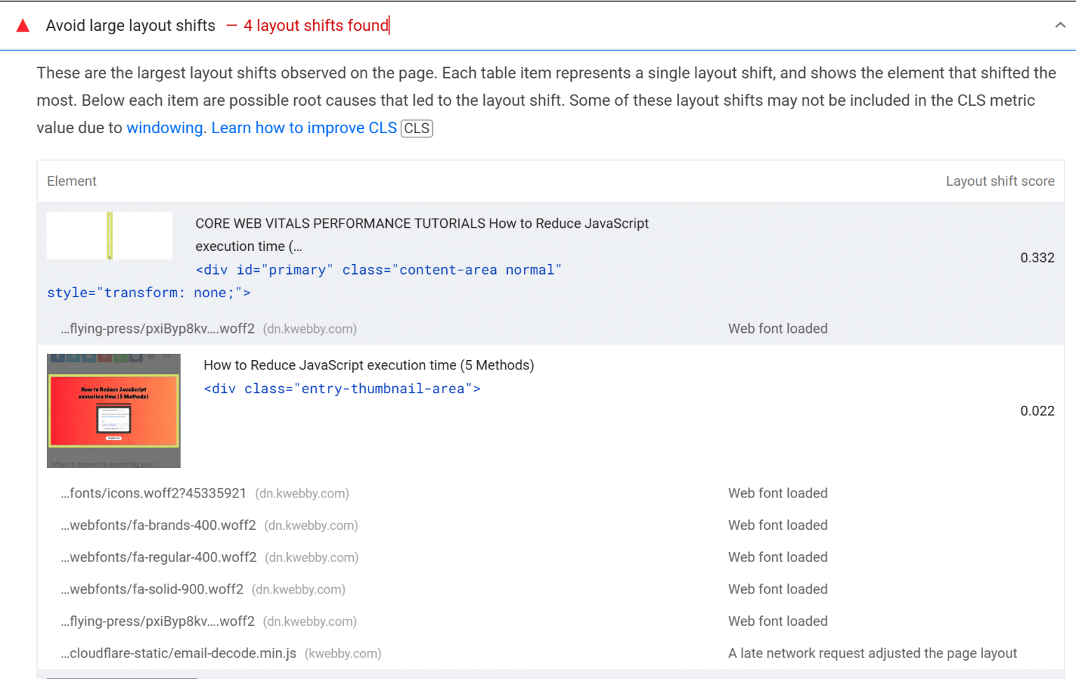 How To Avoid Large Layout Shifts (7 Methods) | Kwebby