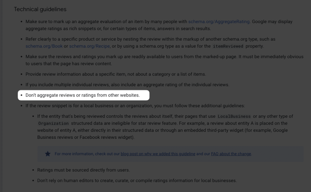 Google Warns Against Aggregated Reviews in Structured Data 4