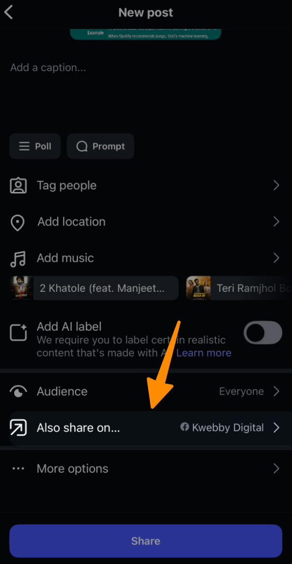 How to crosspost to a Facebook Page with Instagram in 3 Simple Steps 15