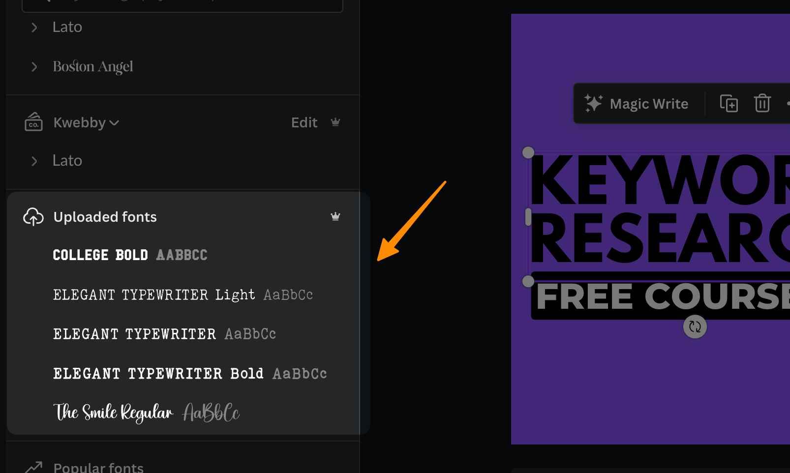 How to Add Fonts to Canva (2 Easy Methods) 5 How to Add Fonts to Canva (2 Easy Methods) 4