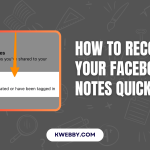 How to recover your Facebook Notes Quickly