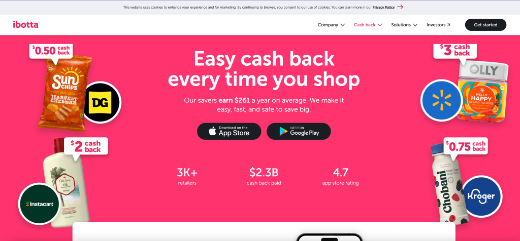9. Ibotta &ndash; Receipt Scanning Cash Back
