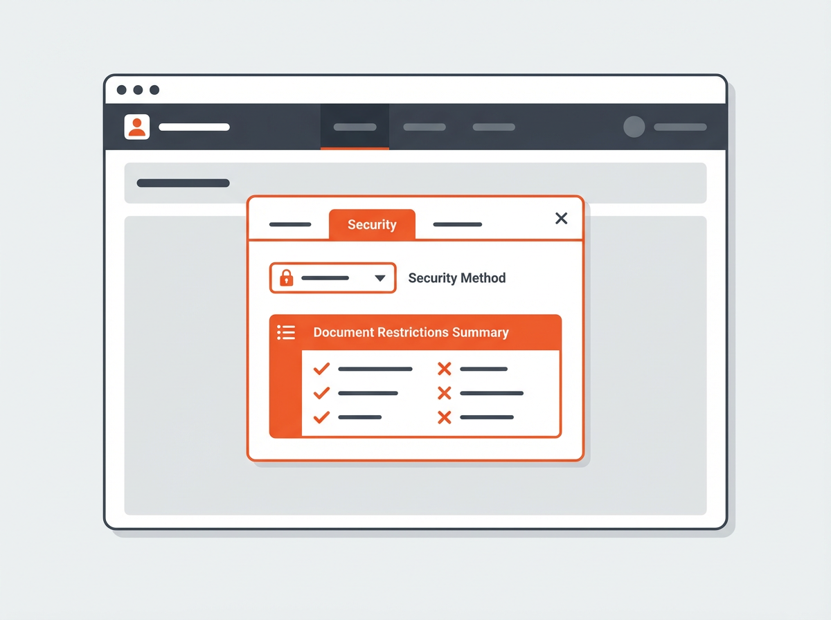 Adobe Acrobat Reader Security tab highlights Security Method—How to Tell What Kind of PDF Protection You Have (Encryption vs 