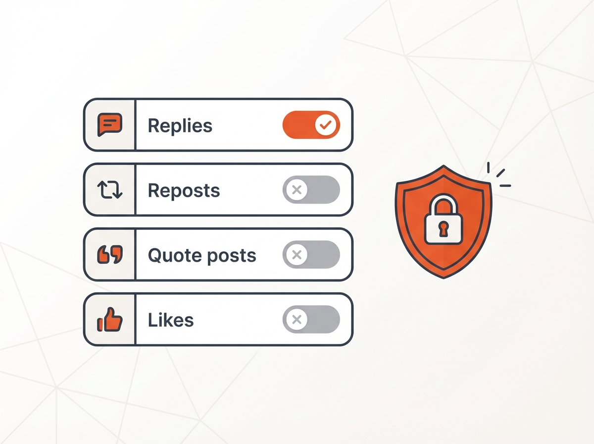 Hide Who You Follow on Twitter (X): What Works Now 4 Checklist toggles for Replies, Reposts, Quote posts, Likes with privacy shield, how to hide who you follow on twitter