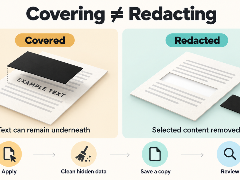 How to Black Out Text in a PDF Safely