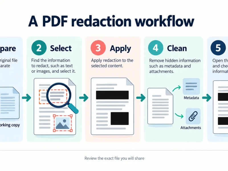 How to Redact a PDF: A Complete Sharing Workflow