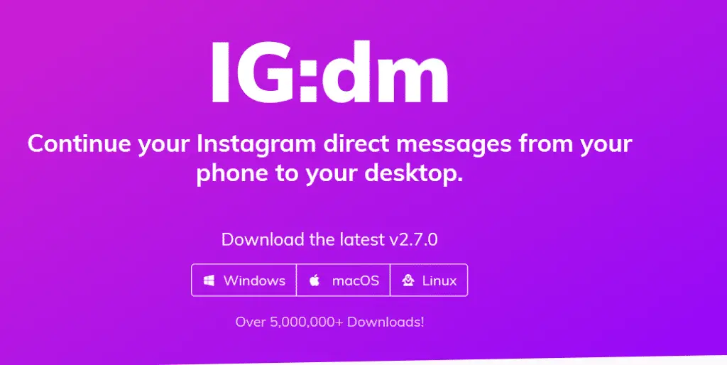 direct message for instagram dmg free